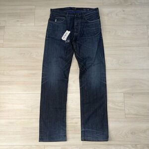 Armani Jeans Men's Stretch Denim 32x32 Regular Comfort Fabric Dark Blue New
